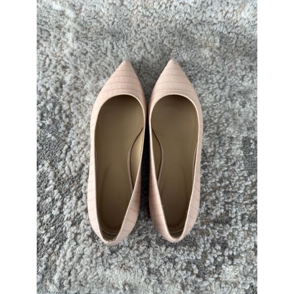 M Gemi Size 38EUR US7 Flats Slip On Pointed Toe Shoes Pink Casual Walking - Picture 7 of 8